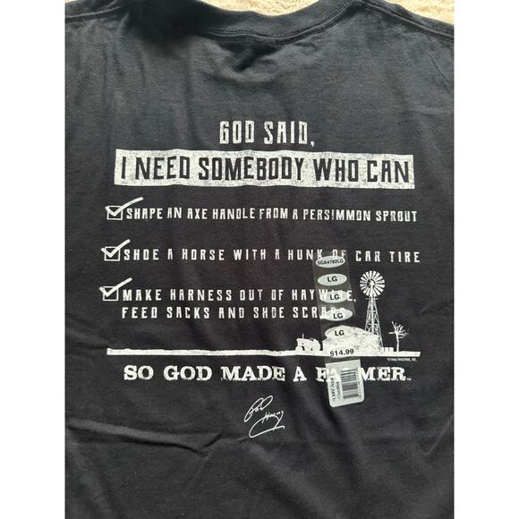So God Made a Farmer Paul Harvet T-shirt Size Large NWT - Picture 1 of 5